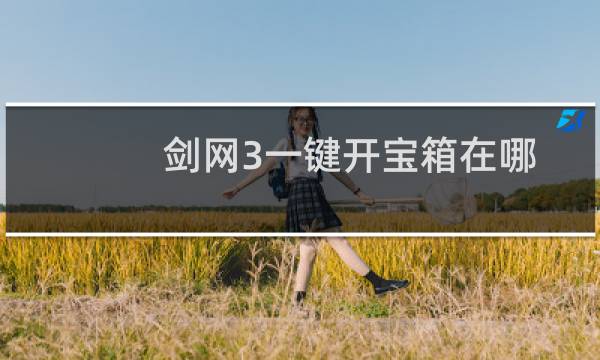 剑网3一键开宝箱在哪