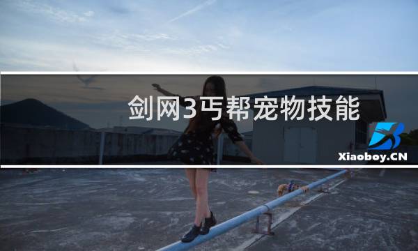 剑网3丐帮宠物技能