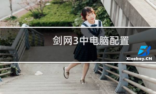 剑网3中电脑配置