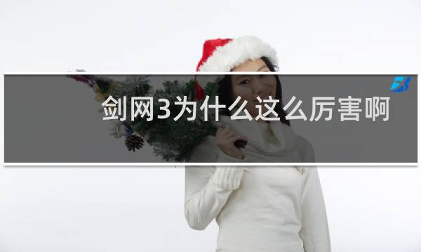 剑网3为什么这么厉害啊