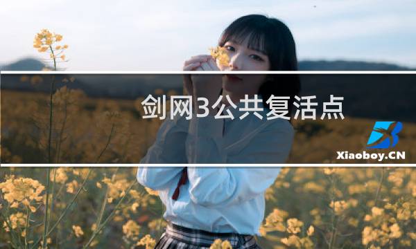 剑网3公共复活点