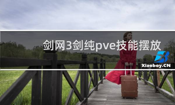 剑网3剑纯pve技能摆放