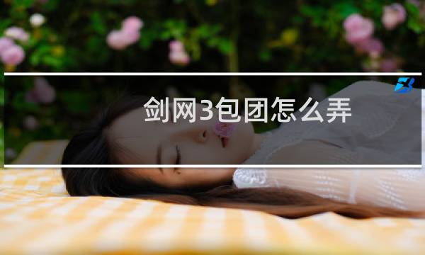 剑网3包团怎么弄