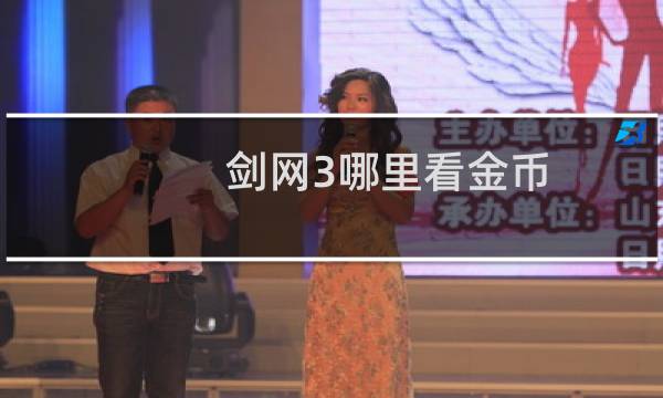 剑网3哪里看金币