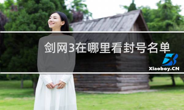 剑网3在哪里看封号名单