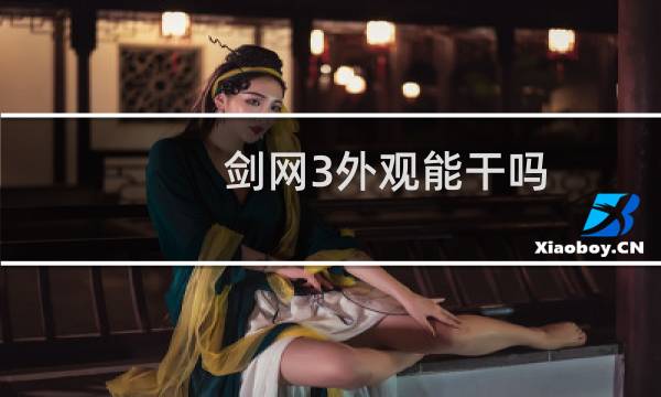 剑网3外观能干吗