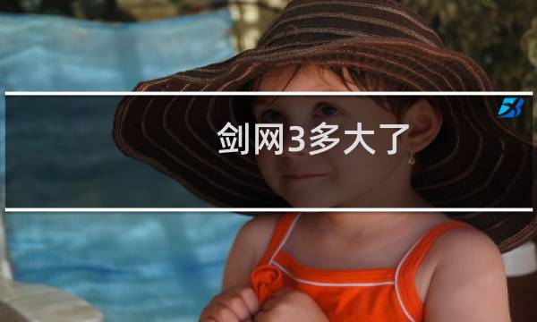 剑网3多大了