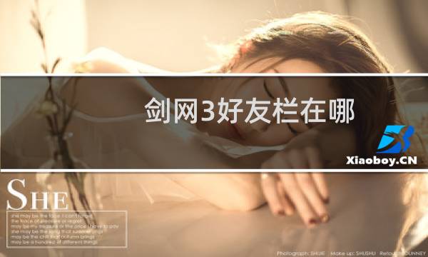 剑网3好友栏在哪