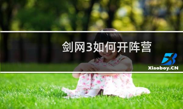 剑网3如何开阵营