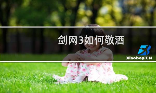 剑网3如何敬酒
