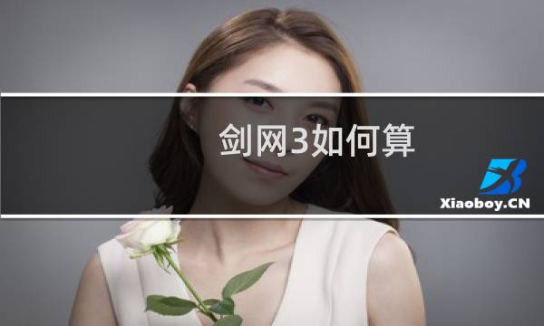 剑网3如何算