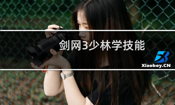 剑网3少林学技能