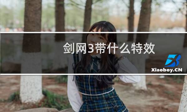 剑网3带什么特效