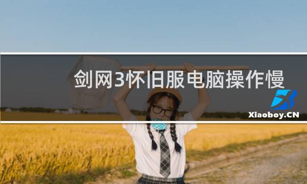 剑网3怀旧服电脑操作慢