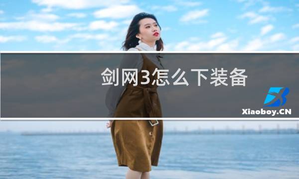 剑网3怎么下装备