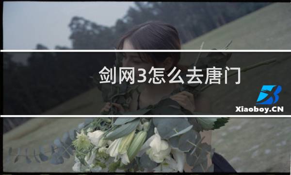 剑网3怎么去唐门