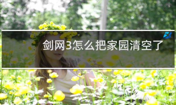 剑网3怎么把家园清空了