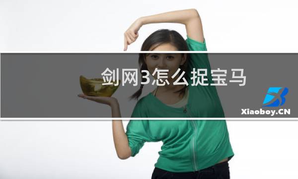 剑网3怎么捉宝马