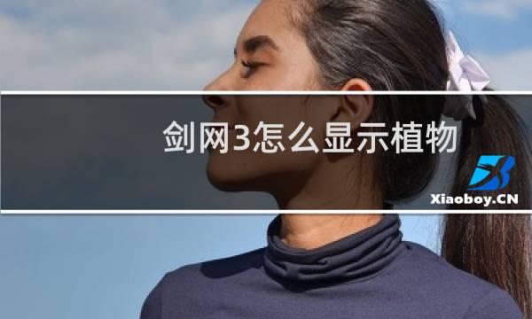 剑网3怎么显示植物