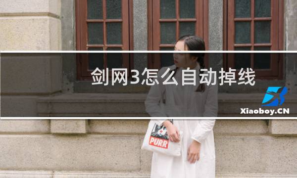 剑网3怎么自动掉线