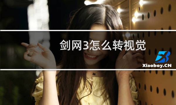 剑网3怎么转视觉