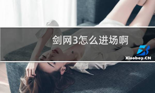 剑网3怎么进场啊