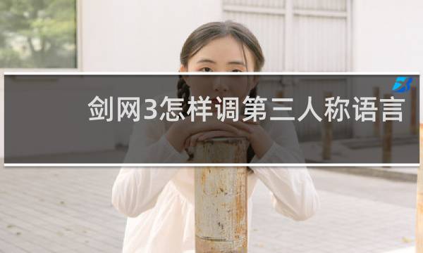 剑网3怎样调第三人称语言
