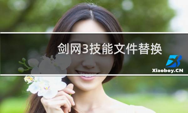 剑网3技能文件替换