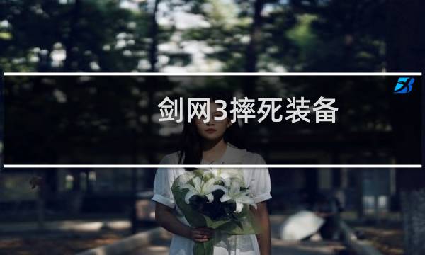剑网3摔死装备