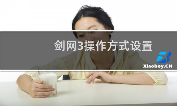 剑网3操作方式设置