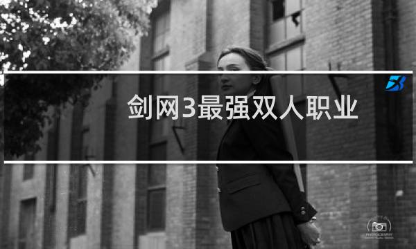 剑网3最强双人职业
