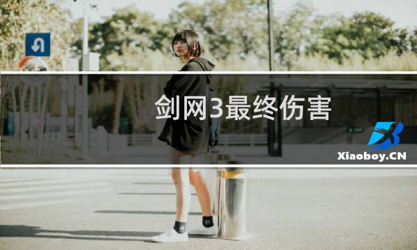 剑网3最终伤害