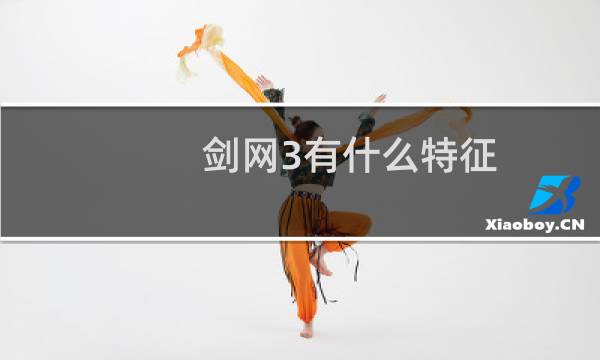 剑网3有什么特征