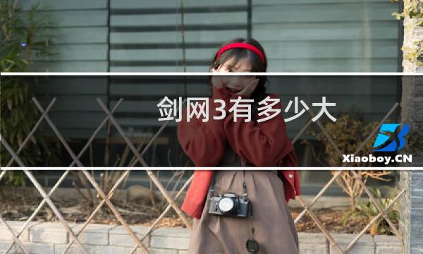剑网3有多少大