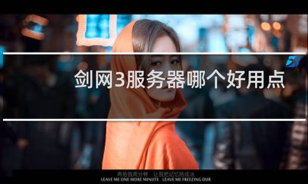 剑网3服务器哪个好用点