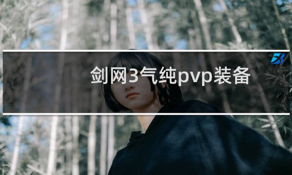 剑网3气纯pvp装备