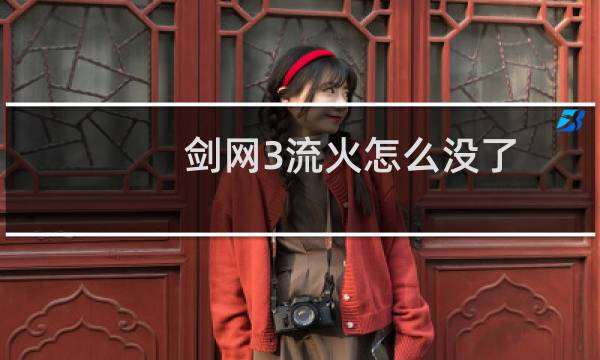 剑网3流火怎么没了