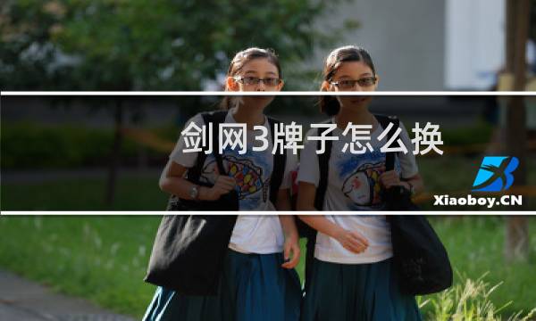 剑网3牌子怎么换