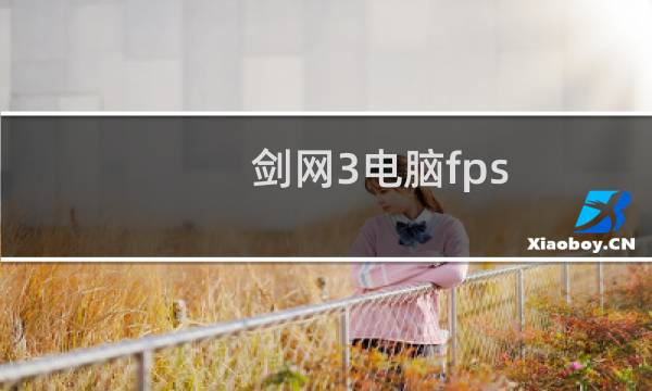 剑网3电脑fps