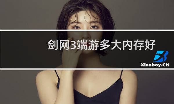 剑网3端游多大内存好