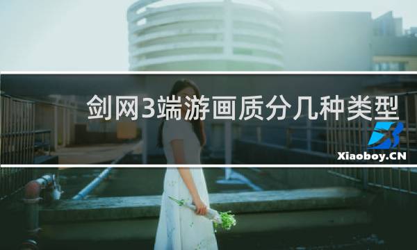 剑网3端游画质分几种类型