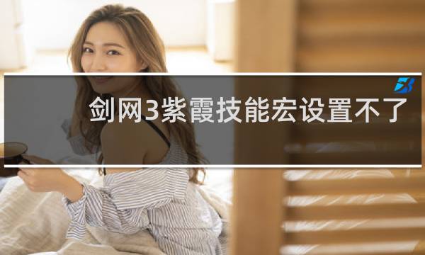 剑网3紫霞技能宏设置不了
