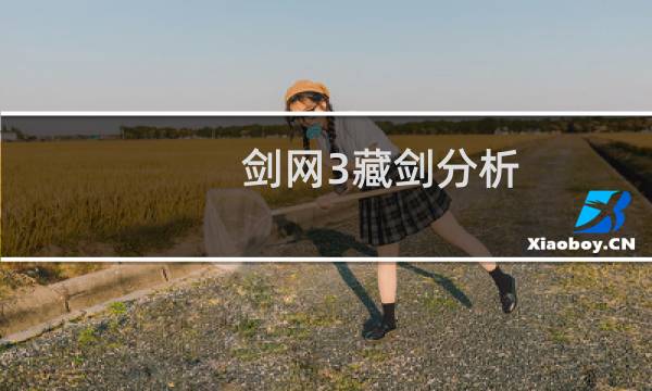 剑网3藏剑分析