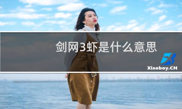 剑网3虾是什么意思