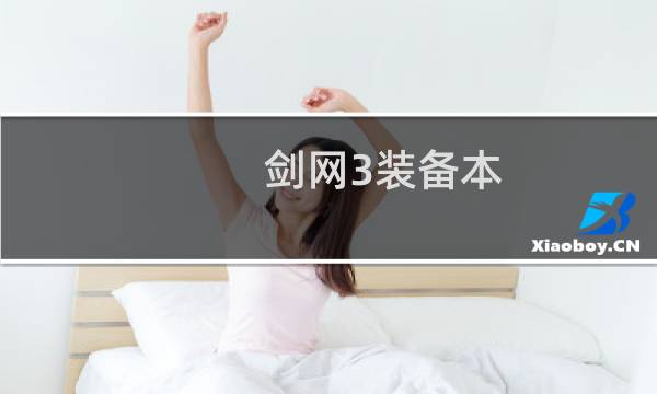 剑网3装备本