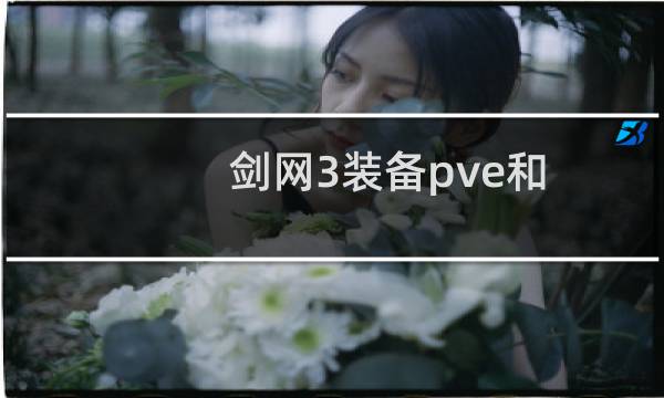 剑网3装备pve和