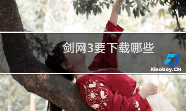 剑网3要下载哪些