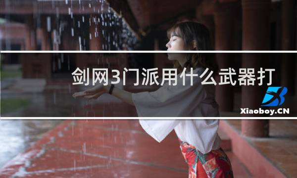 剑网3门派用什么武器打
