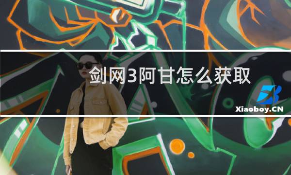 剑网3阿甘怎么获取