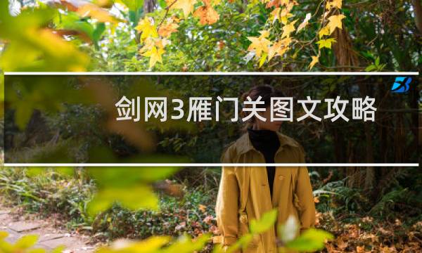 剑网3雁门关图文攻略